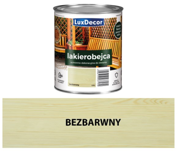 luxdecor lakierobejca kolor bezbarwny 0,75 litra